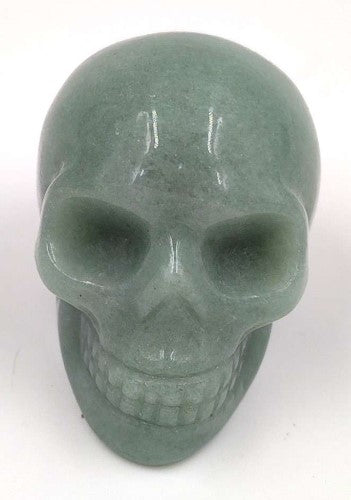 Figurine - Gemstone Skull  Green Aventurine Large (4cm)