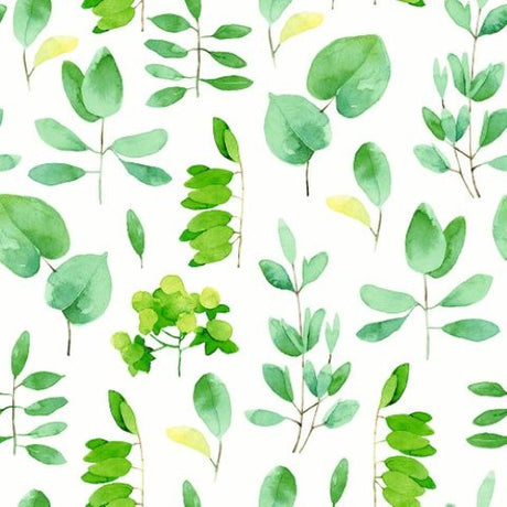 Eco-friendly cocktail napkins featuring a Fresh Leaves design, perfect for stylish gatherings and mindful entertaining.