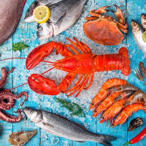 Luncheon Napkin -Seafood
