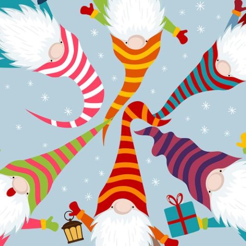 Luncheon Napkin - Nordic Santas