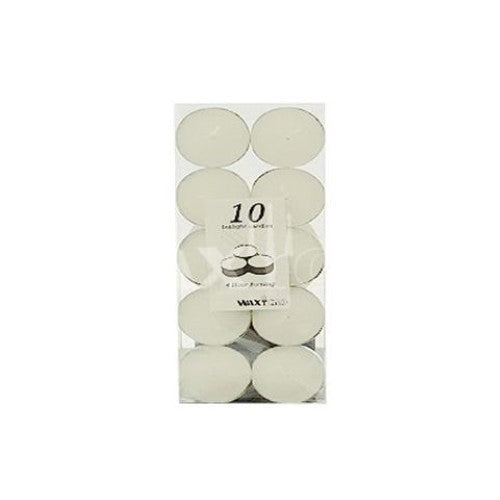 Waxglo - 4hr Tealight Candles -PKT 10