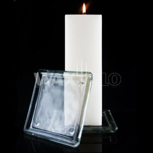 Waxglo- 110mm SQUARE GLASS PLATE