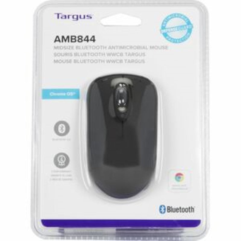 Targus Wireless Bluetooth Mouse - Black, Ergonomic Design for Home and Office Use