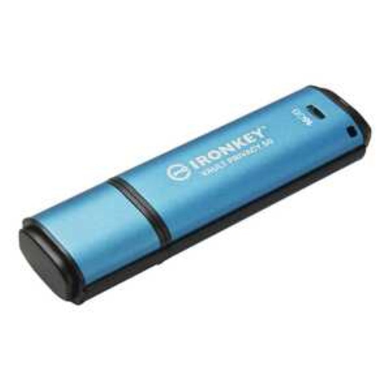 Secure Kingston IronKey Vault Privacy 50 16GB USB 3.2 Flash Drive - AES 256-bit Encryption