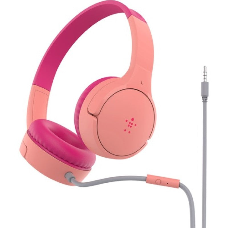 Belkin SoundForm Mini Wired On-Ear Headphones for Kids - Safe 85dB Volume Limit - Compatible with 3.5mm Devices