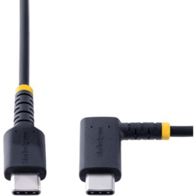 Premium 1ft USB C Right Angle Charging Cable - 60W PD 3A Heavy Duty & Fast Charge