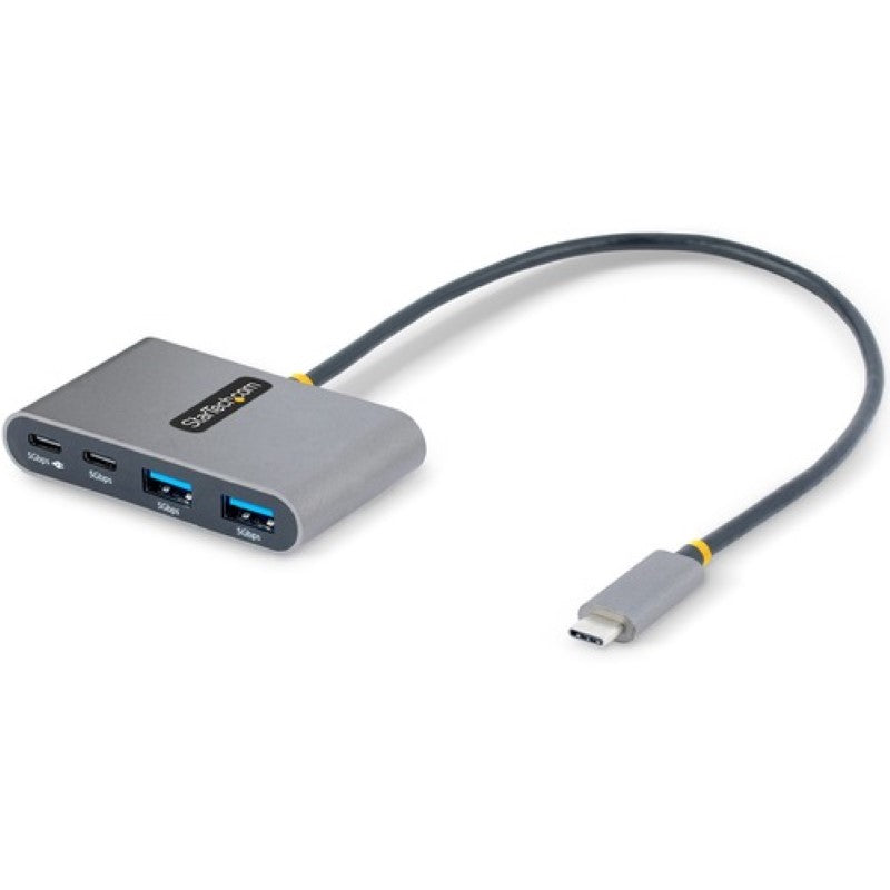4-Port USB-C Hub with 100W Power Delivery, 2 USB-A & 2 USB-C Ports, 5Gbps Speed