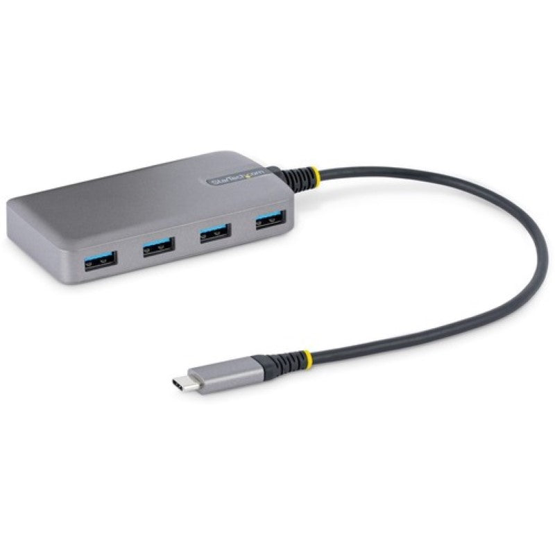 Smartfox AU 4-Port USB-C Hub with 5Gbps Data Transfer, Auxiliary Power & Compact Design