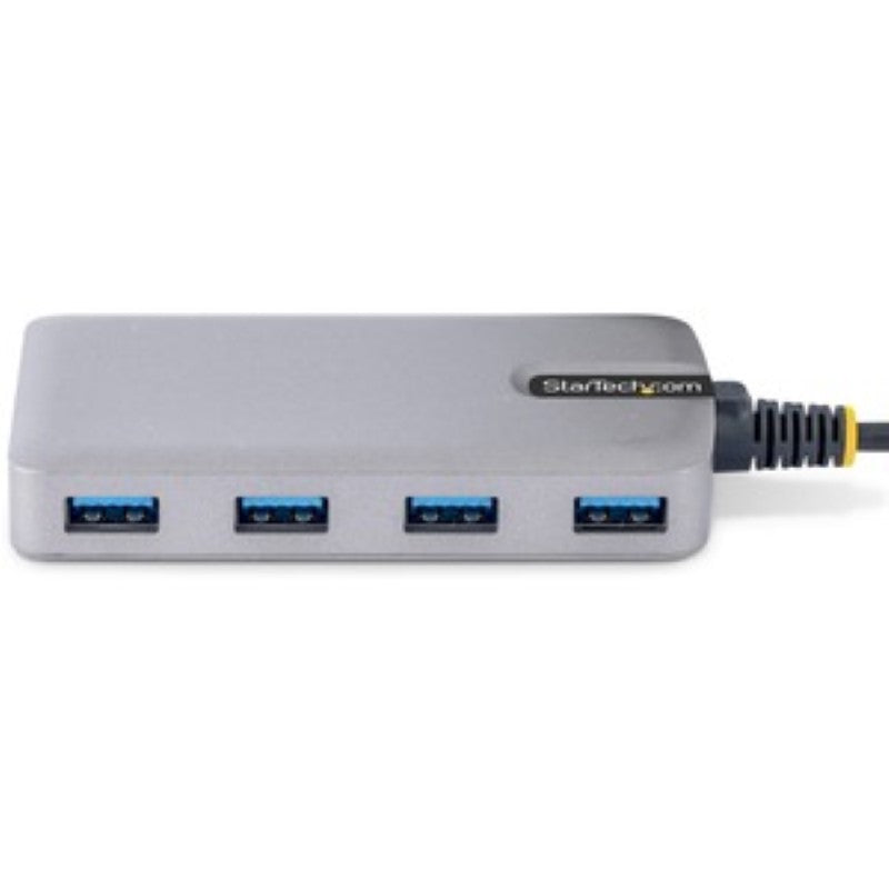 Smartfox AU 4-Port USB-C Hub with 5Gbps Data Transfer, Auxiliary Power & Compact Design