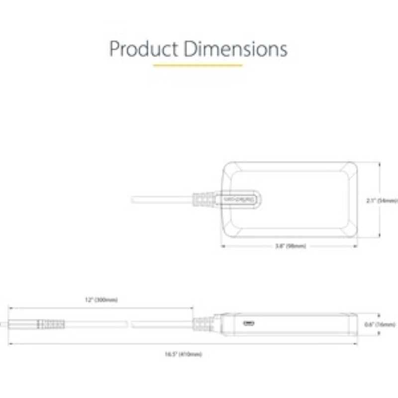 Smartfox AU 4-Port USB-C Hub with 5Gbps Data Transfer, Auxiliary Power & Compact Design