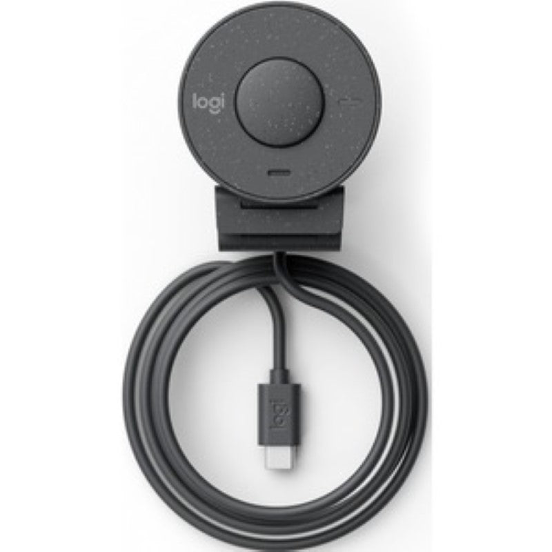 Logitech BRIO 300 Webcam - 1080p HD, USB-C, Auto Light Correction, 2MP, Noise-Reducing Mic