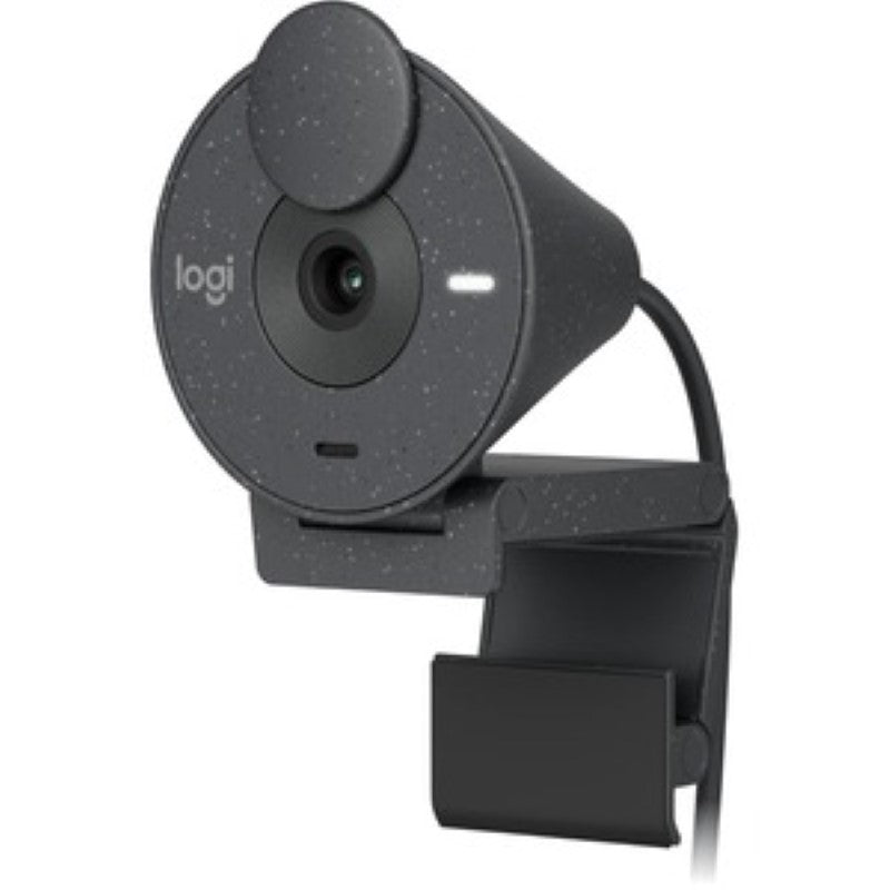 Logitech BRIO 300 Webcam - 1080p HD, USB-C, Auto Light Correction, 2MP, Noise-Reducing Mic