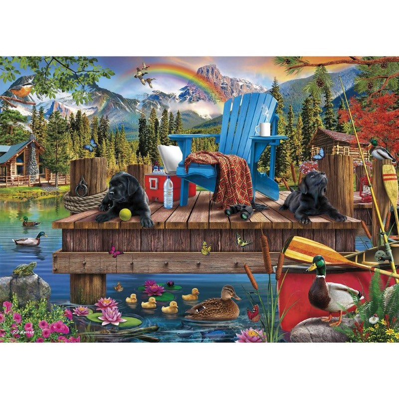 Must Love Dogs 500 Piece XL Jigsaw Puzzle Dock Dogs