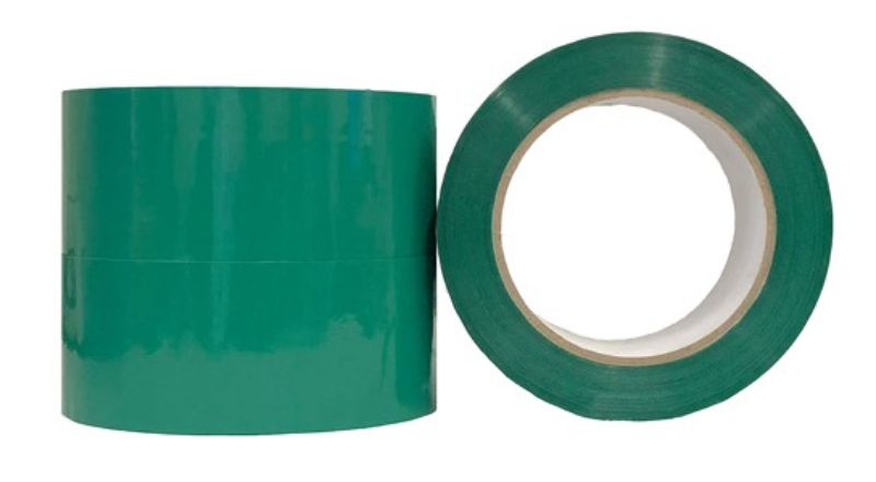 Premium Acrylic Packaging Tape - Green, 48mm x 100m x 55mu (Pack of 36)