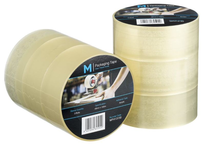 Freezer Grade Packaging Tape - Clear, 48mm x 100m x 60mu (Pack of 36)