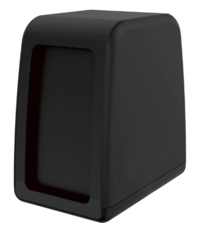 Tall Compact Napkin Dispenser - Black, 250 Sheet Capacity