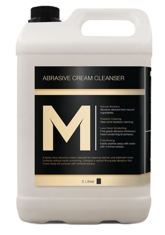 Abrasive Cream Cleanser - White, 5L Refill Bottle