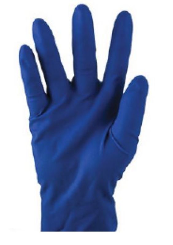 High Risk Latex Examination Gloves Powder Free - Cobalt Blue, XL,(Box of 500)