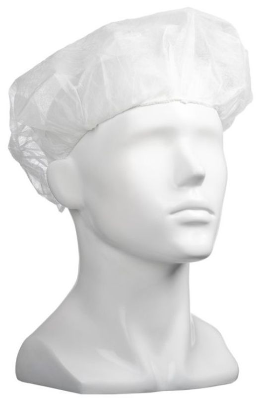 Polypropylene Bouffant Hats - Blue, 610mm Wide, 12gsm (Box of 600)