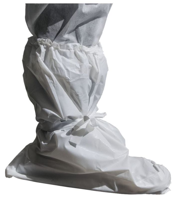 Laminated CPE Boot Covers - White, 510mm (Pack of 120) *Double Sole*