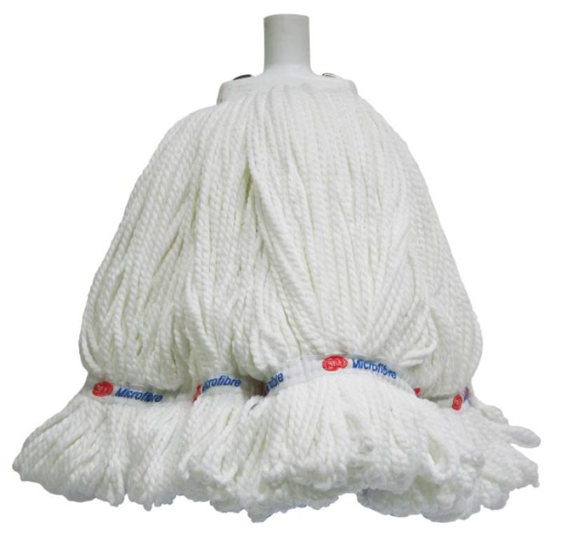 Looped Microfibre Mop Head - White, 400g / 330mm
