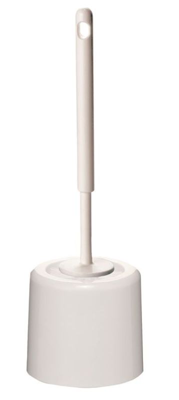 Round Toilet Tidy Set - White