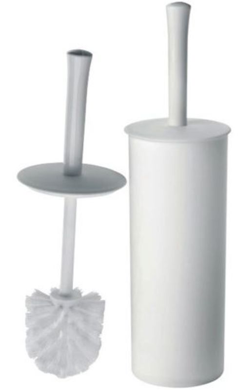 Enclosed Toilet Tidy Set - White