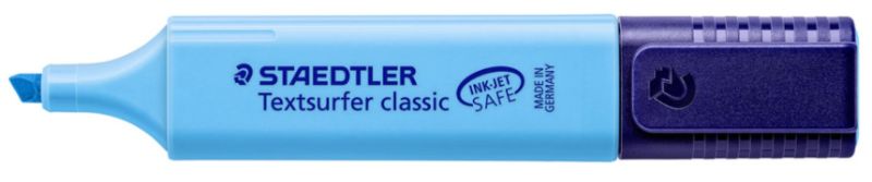 Staedtler Classic Highlighter - Blue, Chisel Tip (Pack of 10)