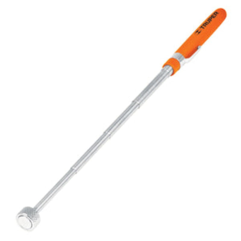 Truper Telescopic Magnetic Pick Up Tool with a powerful 3.6kg lift capacity for easy retrieval of metal objects.