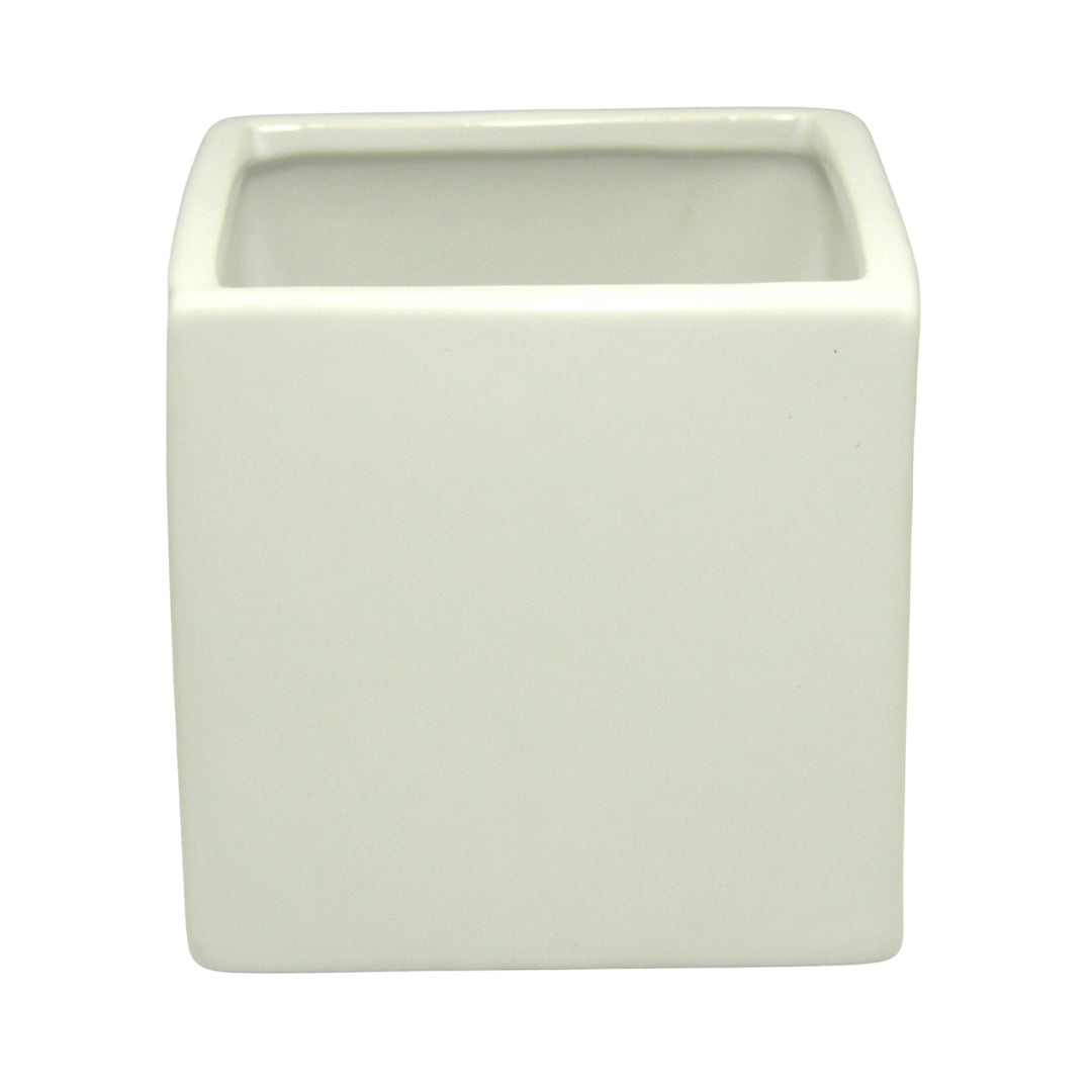 White Ceramic Cube