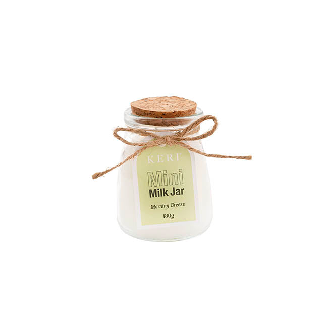 Scented Candle Milk Jar Morning Breeze