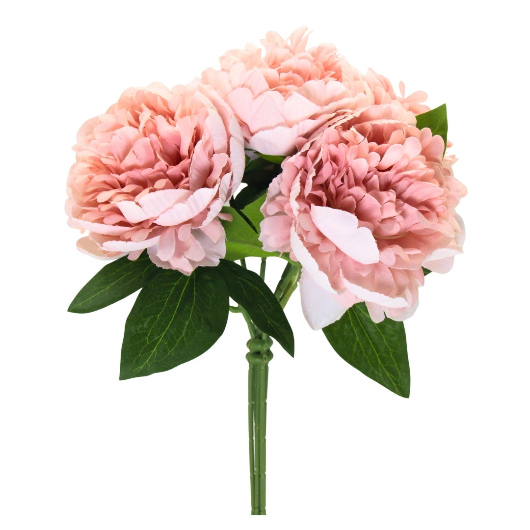 Artificial / Faux Flowers - Peony Flower Bouquet Light Pink