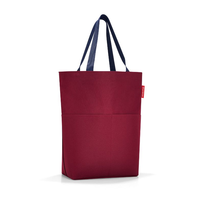 Chic Reisenthel Cityshopper 2 Bag in Dark Ruby, 25L capacity, water-repellent, with secure zipper and multiple pockets.