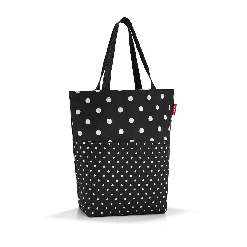 Reisenthel Cityshopper 2 Bag in Mixed Dots, 47cm, features spacious design, durable straps, and exterior pockets for urban shopping.