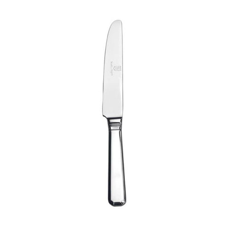 Elegant Stanley Rogers Grecian Dessert Knife with bevelled edges and mirror polish, ideal for serving cakes and pastries.
