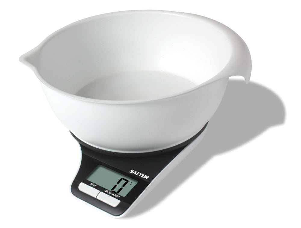 Salter Aquatronic Measuring Bowl / Electronic Kitchen Scale 1089BKWHDR