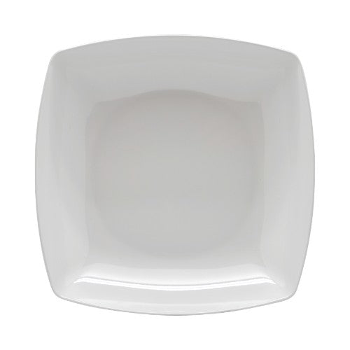 Jab Square Shallow Bowl in white, 23x23cm, melamine, elegant design, durable for indoor and outdoor use