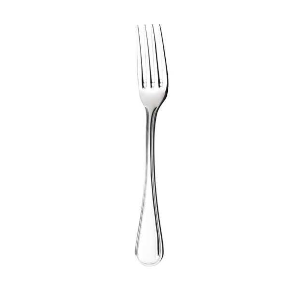 Elegant Stanley Rogers Clarendon salad fork crafted from 18/10 stainless steel with a mirror finish and timeless thread pattern.