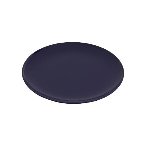 Set of 6 Jab Coupe Plates in Gelato Navy, durable melamine with a high lustrous finish, scratch-resistant and dishwasher safe.
