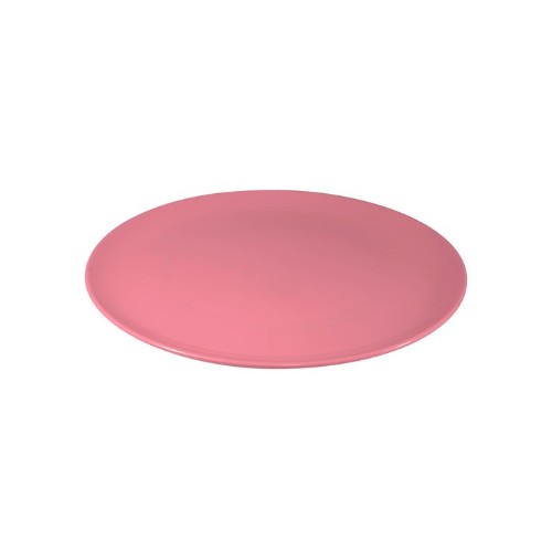 Set of 6 round coupe plates in vibrant watermelon design, made from durable melamine for stylish, practical dining.