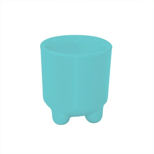 Colorful set of 6 Jab Sorbet Bubble Gum egg cups, made from durable melamine, perfect for stylish dining and easy cleanup.