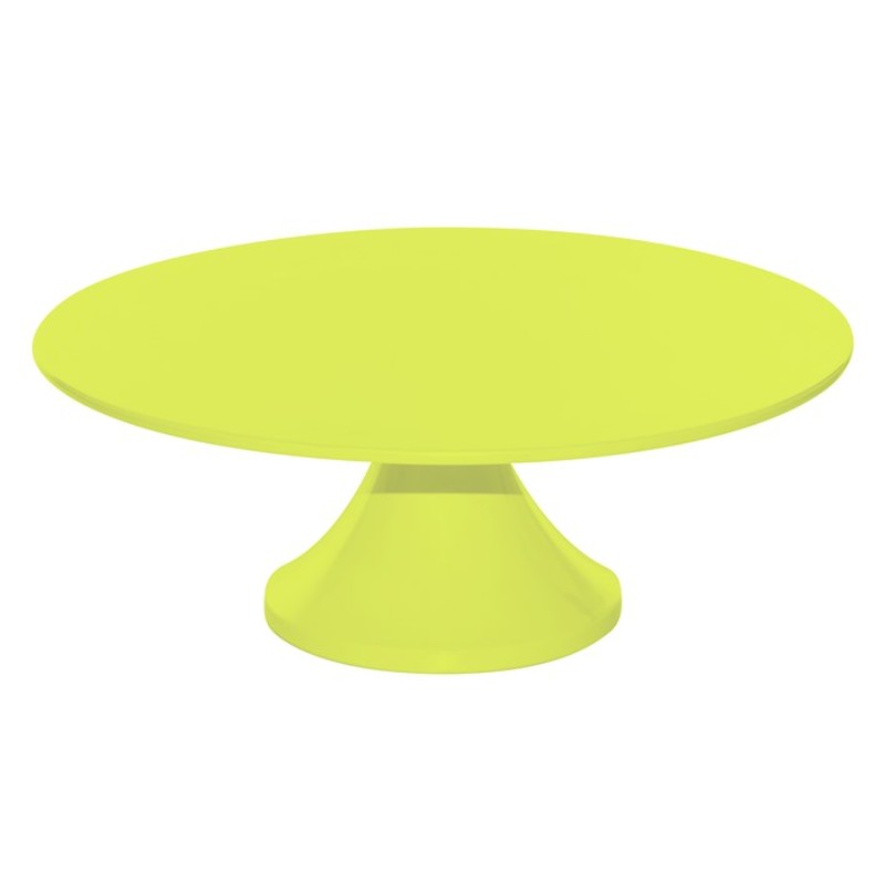 Jab Sorbet Apple Cake Stand, 280x100mm, elegant melamine pedestal for hot/cold desserts, scratch-resistant, dishwasher-safe.