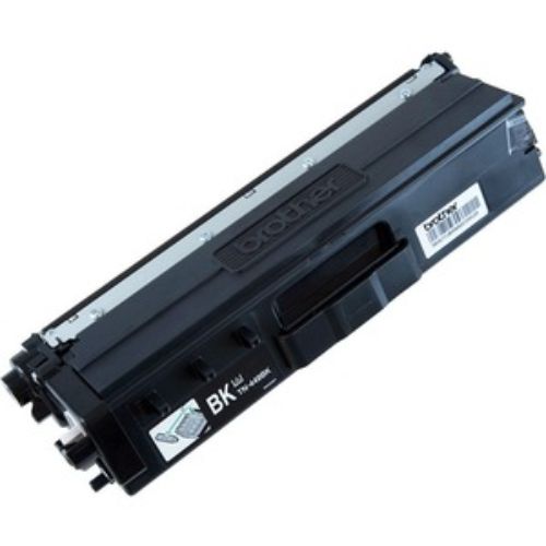 Brother TN449 black toner cartridge for laser printers, ultra-high yield, prints up to 9,000 pages, ideal for busy offices.