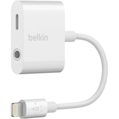 Belkin 3.5 mm Audio + Charge RockStar - Lightning Audio Adapter for iPhone and iPad