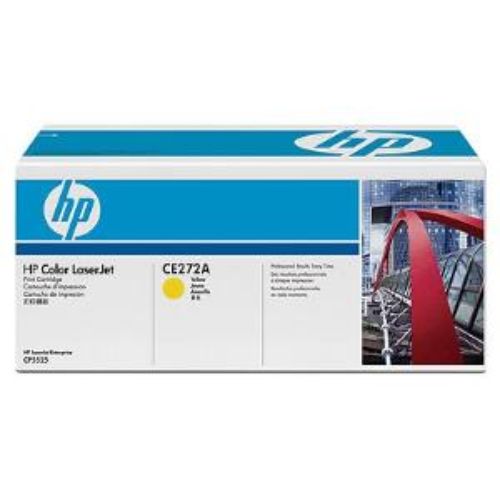 HP 650A Yellow Toner Cartridge - Original, 15000 Pages, for Color LaserJet CP5520 & M750