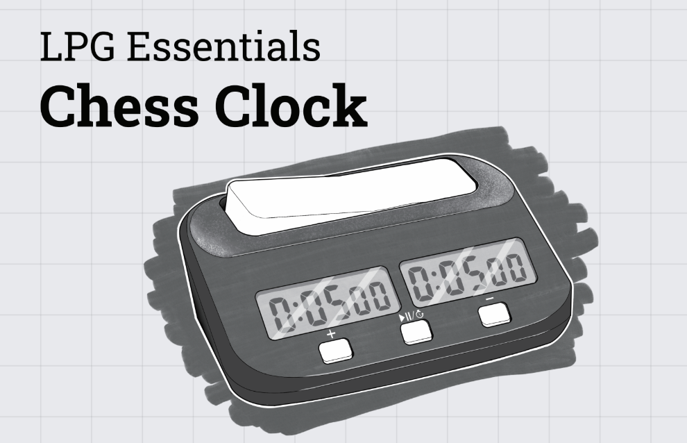 LPG Essentials Electronic Chess Clock - Black