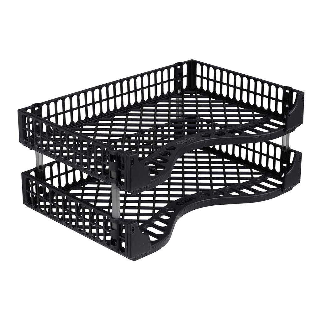 Okin Document Tray Black, Pack of 2