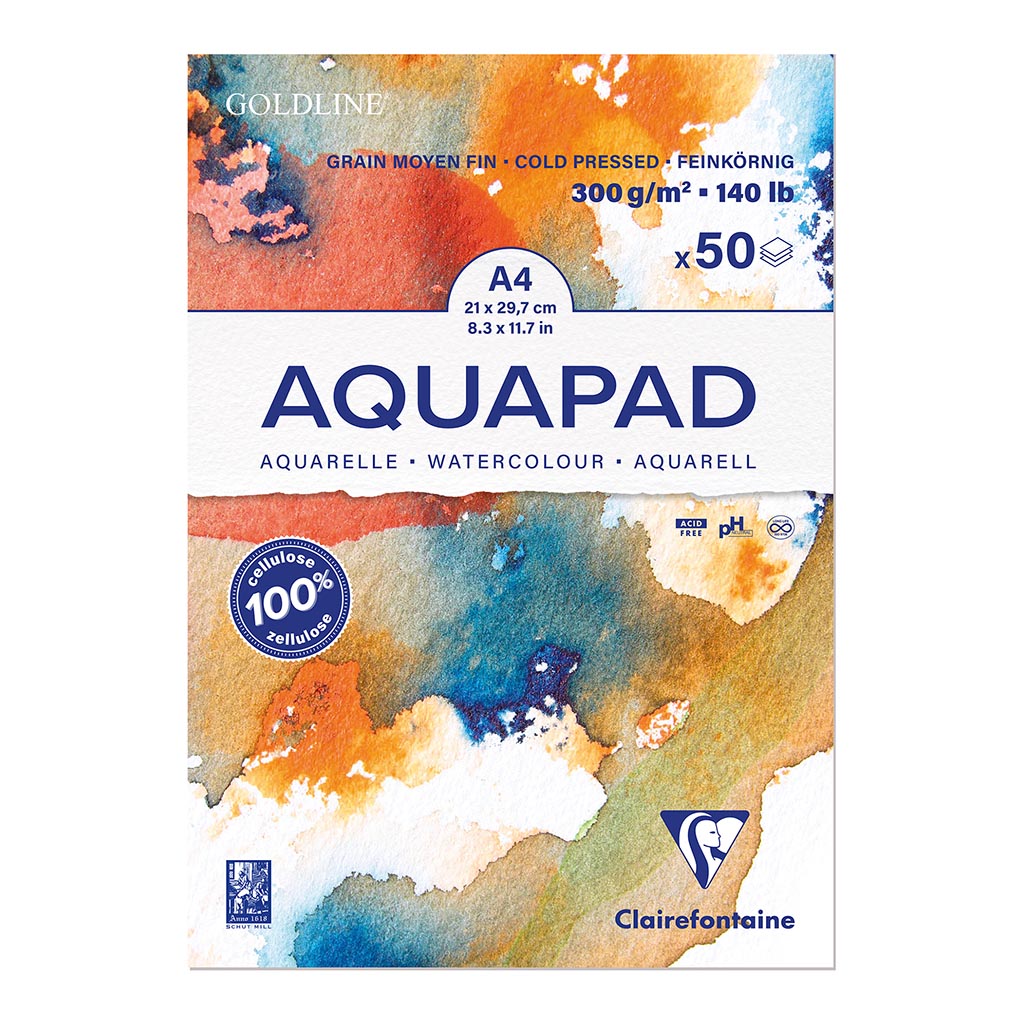 Goldline Aquapad 300g A4 50sh