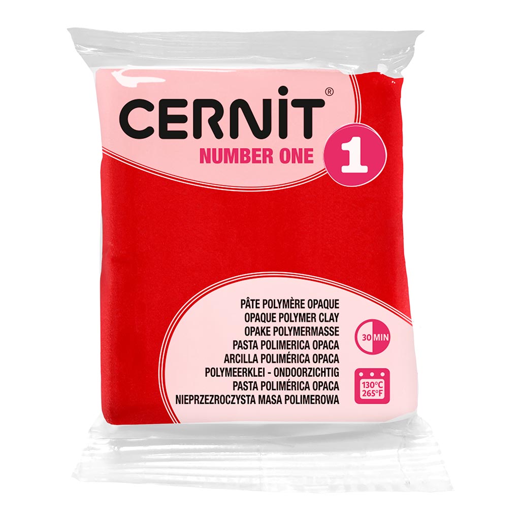 Cernit Polymer Clay No1 56g Red