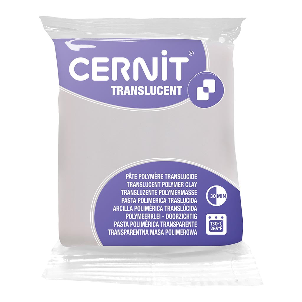 Cernit Polymer Clay Translucent 56g White Translucent